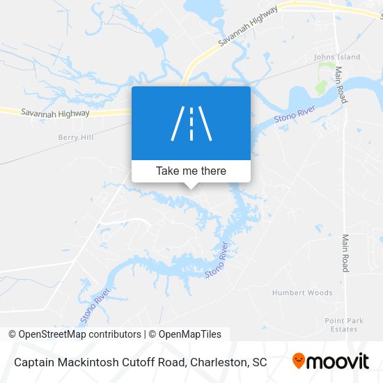 Captain Mackintosh Cutoff Road map