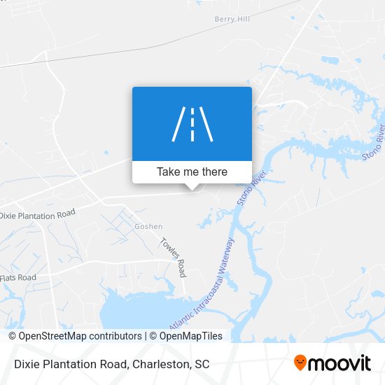 Dixie Plantation Road map