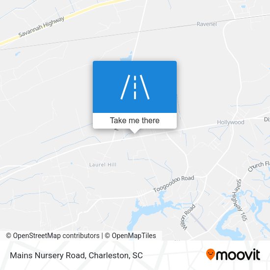 Mains Nursery Road map