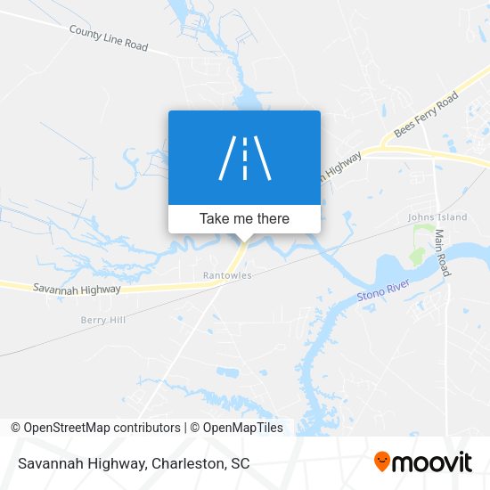 Savannah Highway map