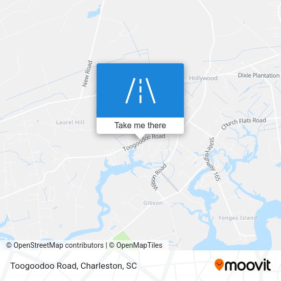 Toogoodoo Road map