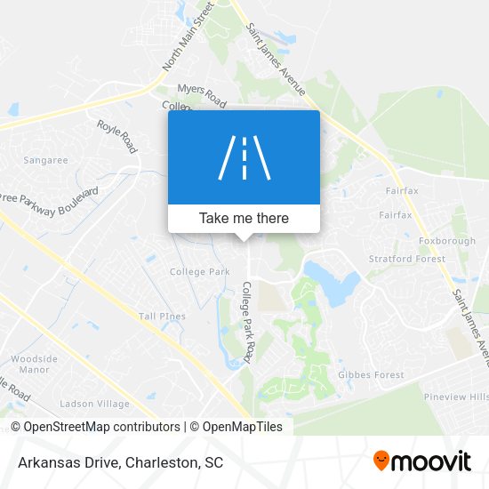Arkansas Drive map