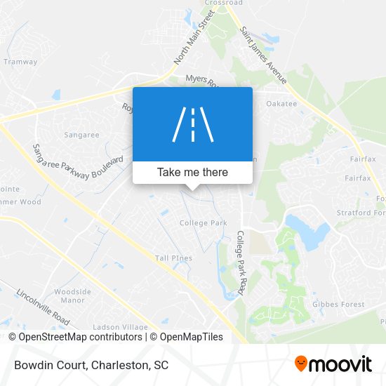 Mapa de Bowdin Court