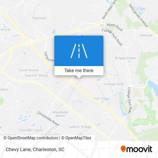 Chevy Lane map
