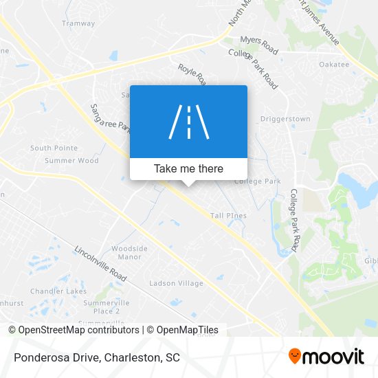 Mapa de Ponderosa Drive