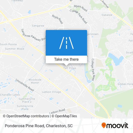 Ponderosa Pine Road map