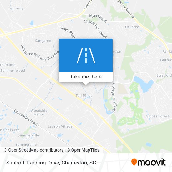 Mapa de Sanborll Landing Drive