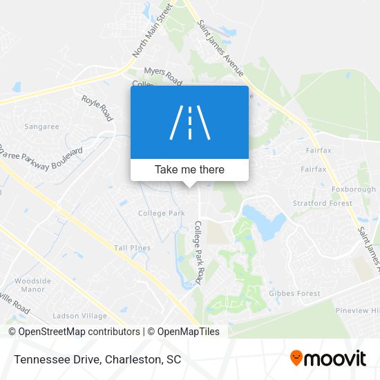 Mapa de Tennessee Drive