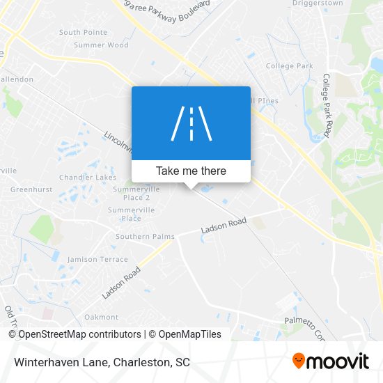 Winterhaven Lane map