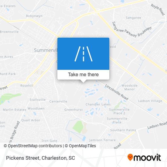 Pickens Street map