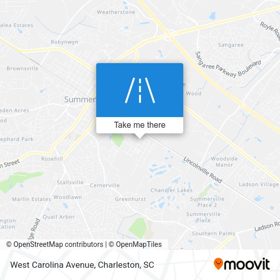 West Carolina Avenue map