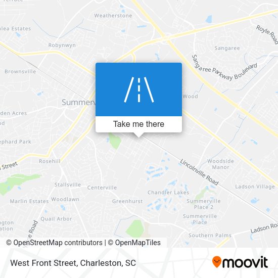 West Front Street map