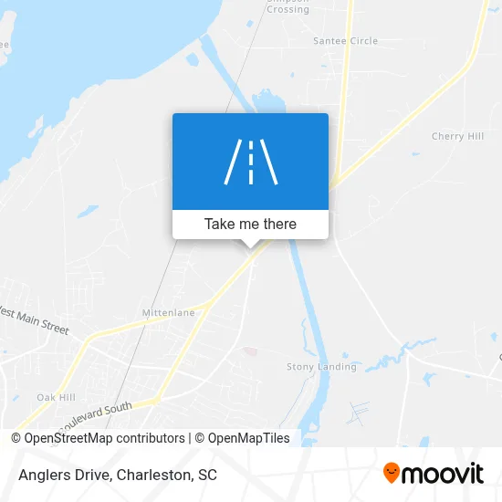 Anglers Drive map