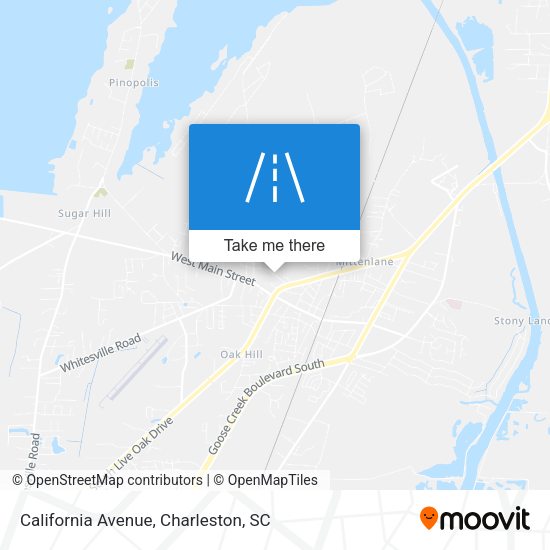 Mapa de California Avenue