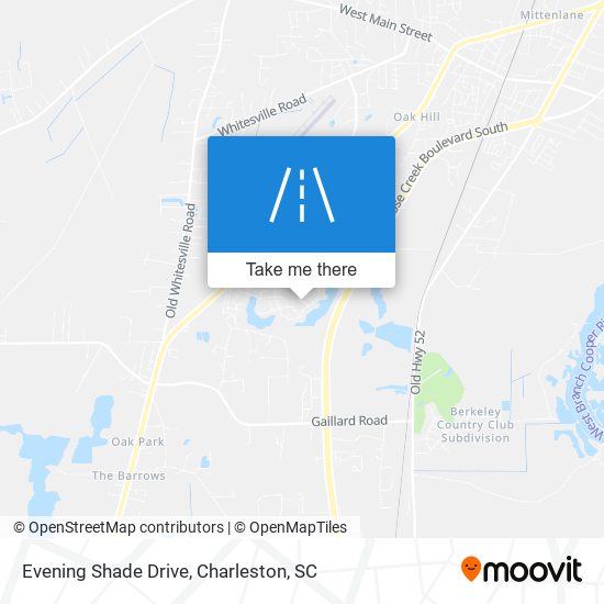 Evening Shade Drive map