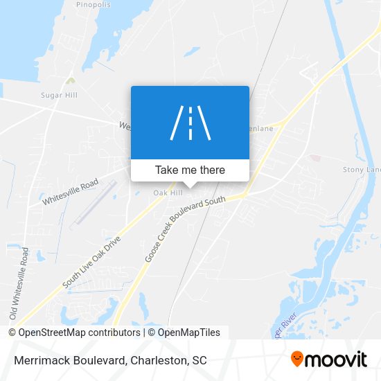 Merrimack Boulevard map