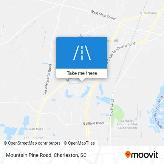 Mountain Pine Road map