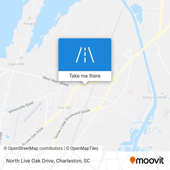 Mapa de North Live Oak Drive