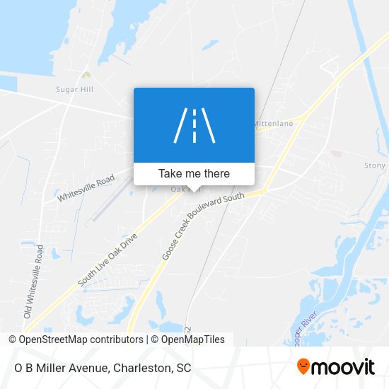 O B Miller Avenue map
