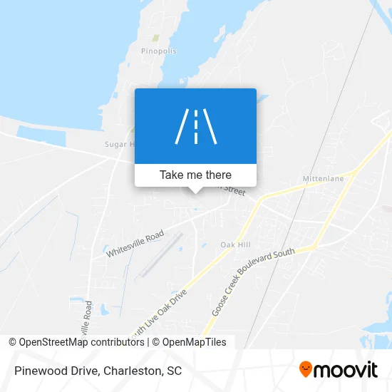 Pinewood Drive map