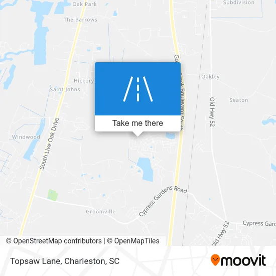 Topsaw Lane map