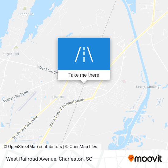 West Railroad Avenue map