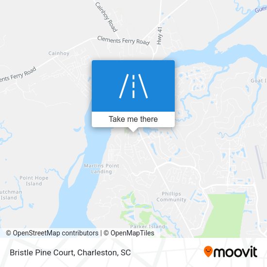 Bristle Pine Court map