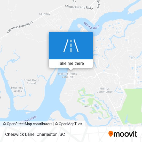 Mapa de Cheswick Lane