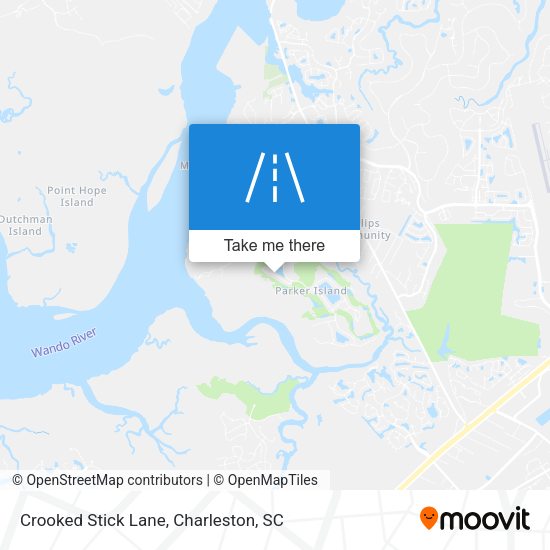 Crooked Stick Lane map
