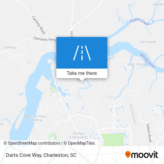 Mapa de Darts Cove Way