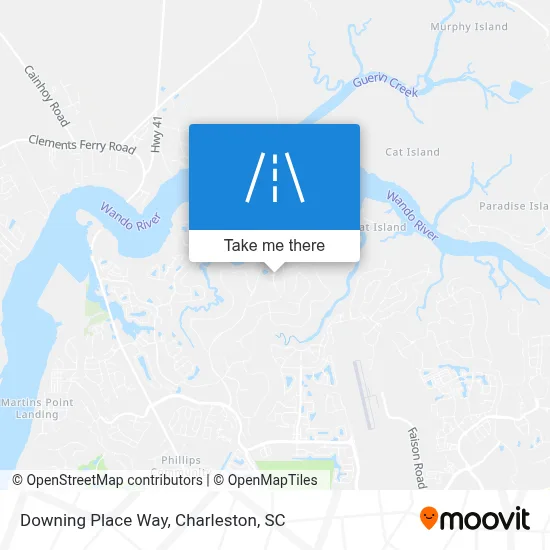 Downing Place Way map