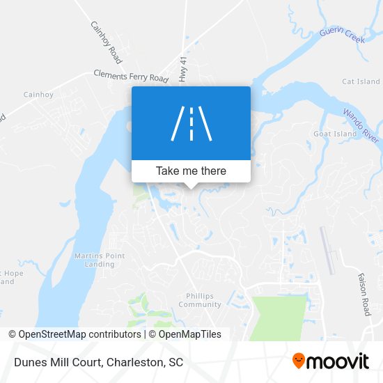 Dunes Mill Court map