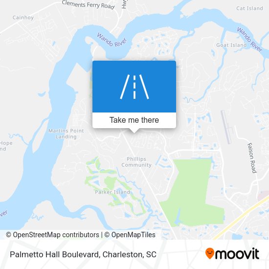 Palmetto Hall Boulevard map