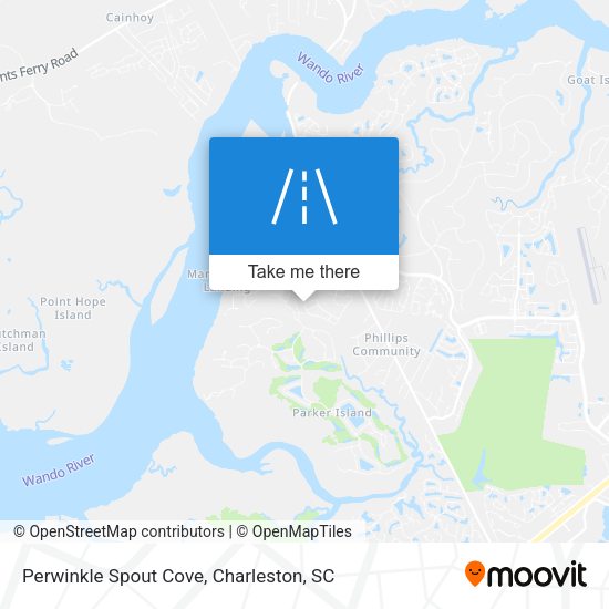 Perwinkle Spout Cove map