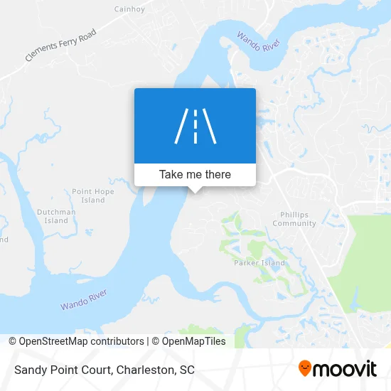 Sandy Point Court map