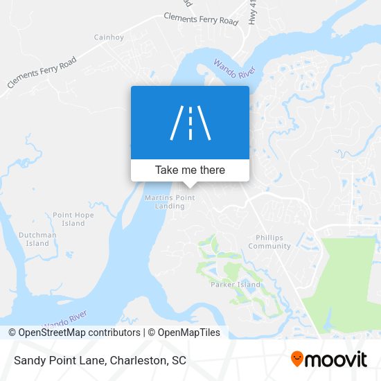 Mapa de Sandy Point Lane