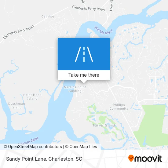 Sandy Point Lane map