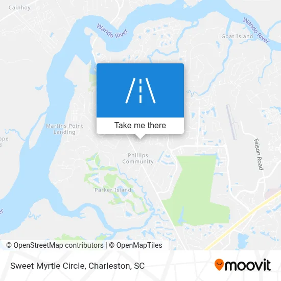 Sweet Myrtle Circle map