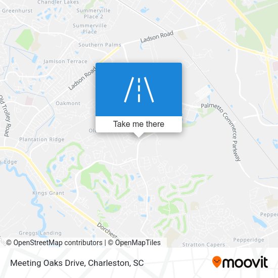 Meeting Oaks Drive map