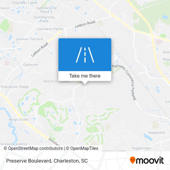 Preserve Boulevard map