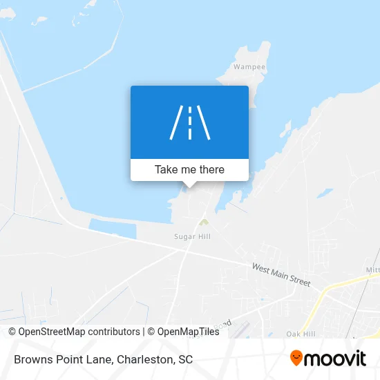 Browns Point Lane map