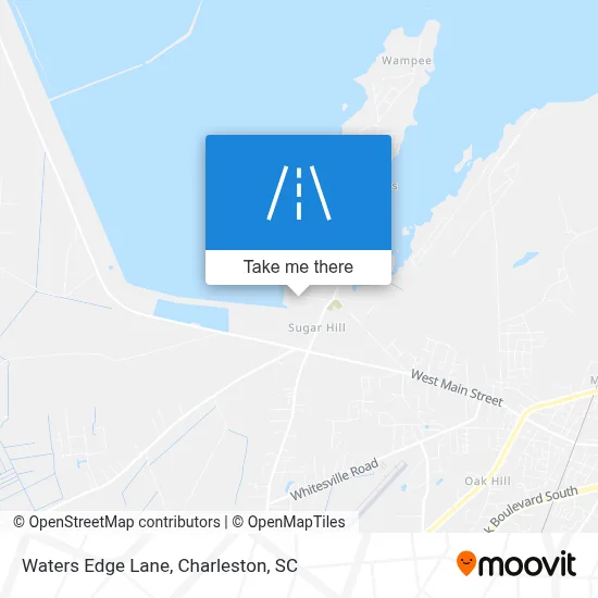 Waters Edge Lane map