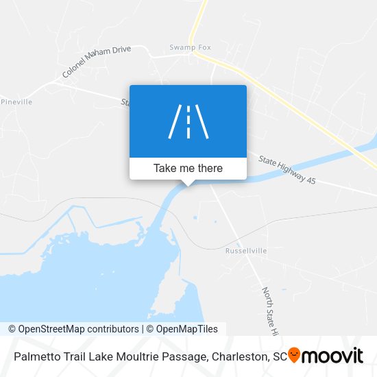 Palmetto Trail Lake Moultrie Passage map