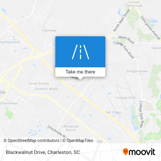 Mapa de Blackwalnut Drive