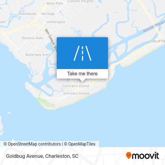 Goldbug Avenue map