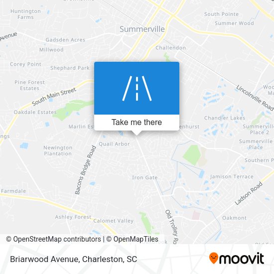 Mapa de Briarwood Avenue