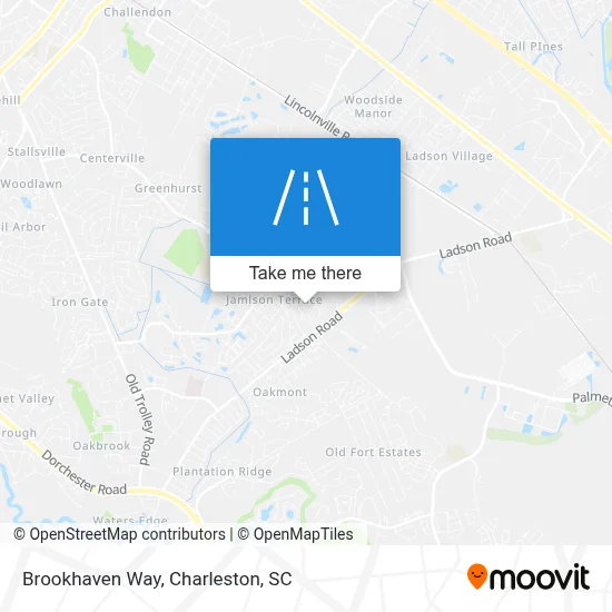 Brookhaven Way map