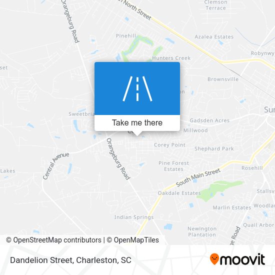Mapa de Dandelion Street