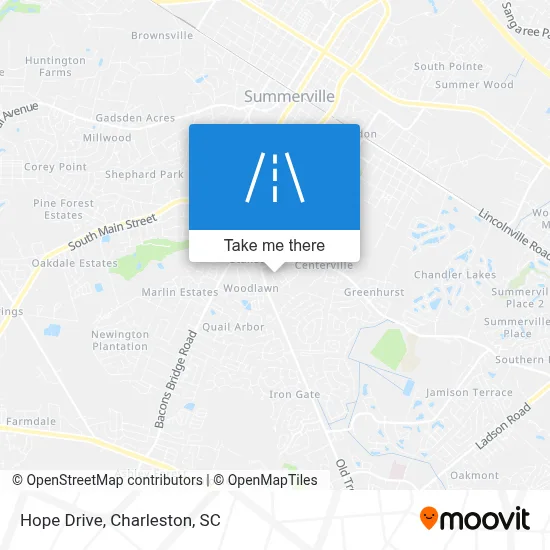 Hope Drive map