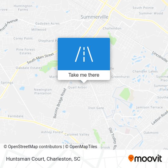 Huntsman Court map